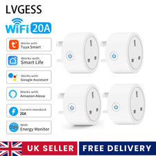 20A Tuya Smart WiFi Plug UK