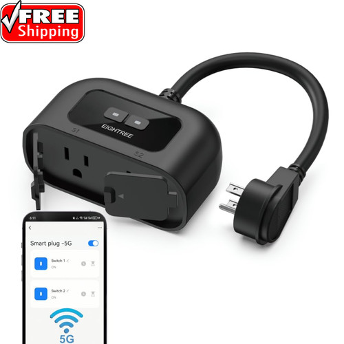 5ghz outdoor smart plug - smart, timer