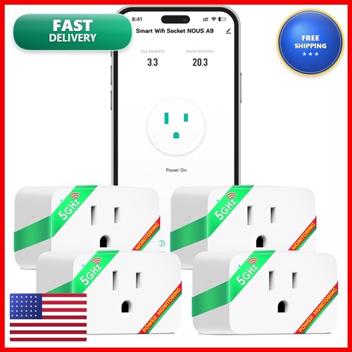 Nous smart plug 15a - wi-fi,