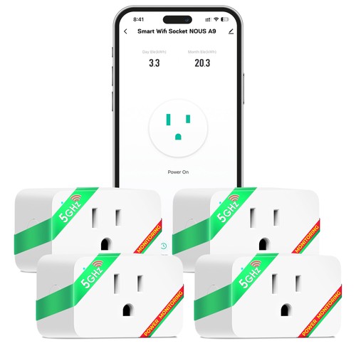 Nous smart plug 15a - wi-fi,